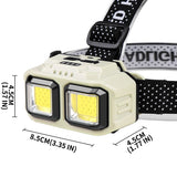 HX-816 COB LED Headlight with Wave Sensor - Detail View 3