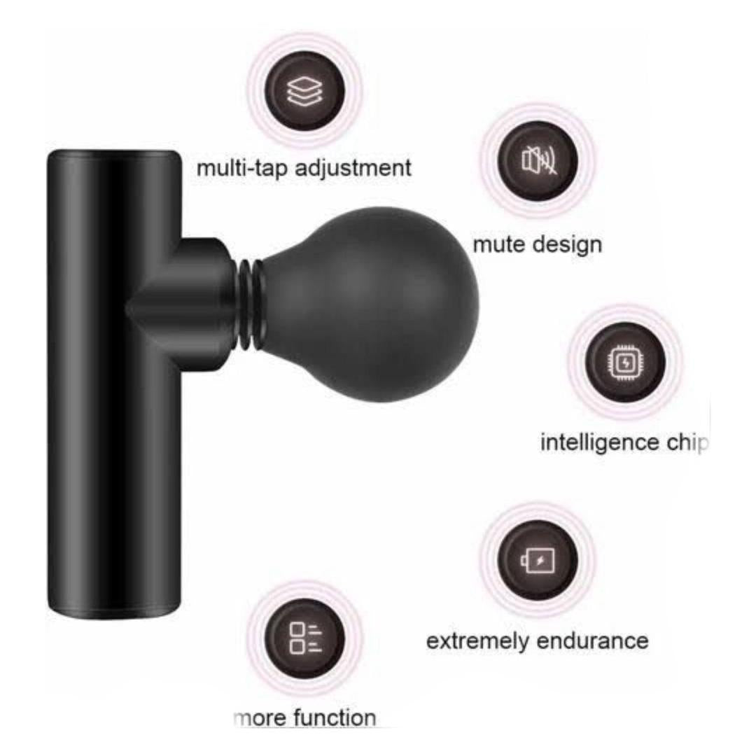 Portable Mini Massage Gun – Deep Muscle Relaxation & Recovery Fascial Gun - Detail View 3