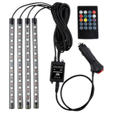 RGB Atmosphere Light for Cars & Bikes | 48 LED Bluetooth Interior Ambient Lighting Kit - Detail View 6