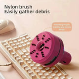 Mini Desktop Vacuum Cleaner Portable USB Rechargeable 3 Speed Handheld Dust Collector for Home Office Keyboards Cleaning Random Color - Detail View 4