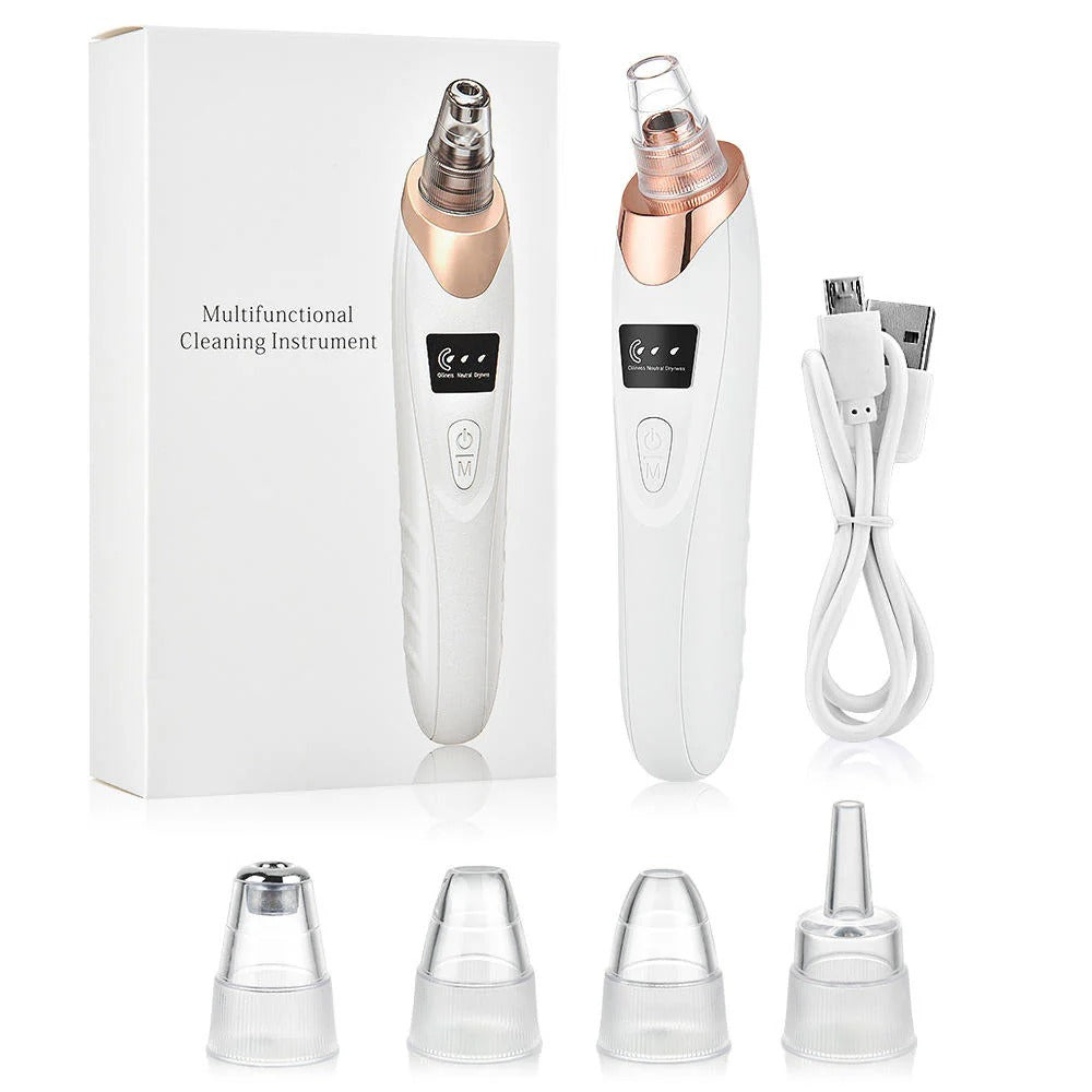 Electric Blackhead Remover | Vacuum Acne & Pore Cleaner | 5 Heads Suction Machine | Skin Care & Exfoliating Tool - Main Product View