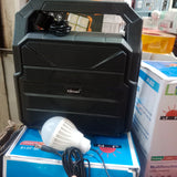 KBroad Portable Solar Power Station with LED Light & Charging Kit - Detail View 7