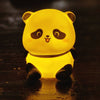 Cute Mini Panda LED Night Light Rechargeable Touch Lamp Adorable Portable Silicone Night Light For Kids Bedroom And Nursery Illumination