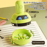Mini Desktop Vacuum Cleaner Portable USB Rechargeable 3 Speed Handheld Dust Collector for Home Office Keyboards Cleaning Random Color - Detail View 3