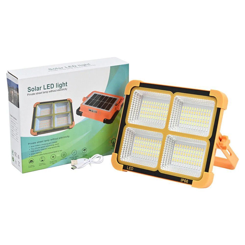 Solar LED Flood Light (Pack of 3) – Waterproof Portable Outdoor & Emergency Light - Detail View 2