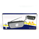 Portable Solar Rechargeable Radio With USB Charging Cable For Outdoor Use - Detail View 4