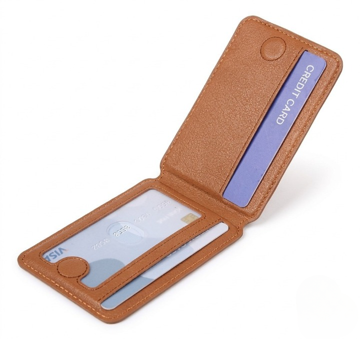 Mobile Magnetic Card Holder Wallet with Box – Slim 3 Card Slots, Transparent ID Slot, Lightweight Phone Wallet - Detail View 7