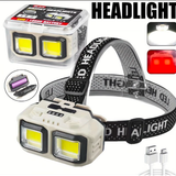 HX-816 COB LED Headlight with Wave Sensor - Detail View 2