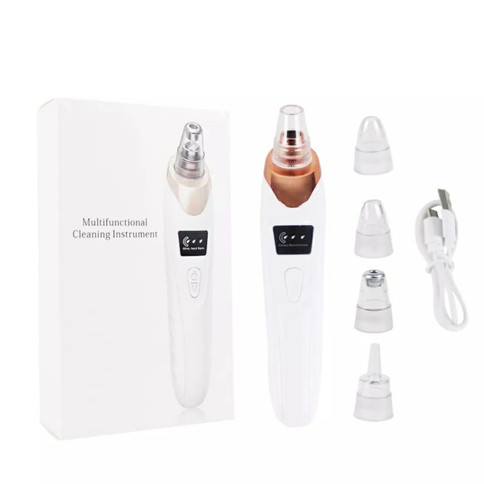 Electric Blackhead Remover | Vacuum Acne & Pore Cleaner | 5 Heads Suction Machine | Skin Care & Exfoliating Tool - Detail View 5