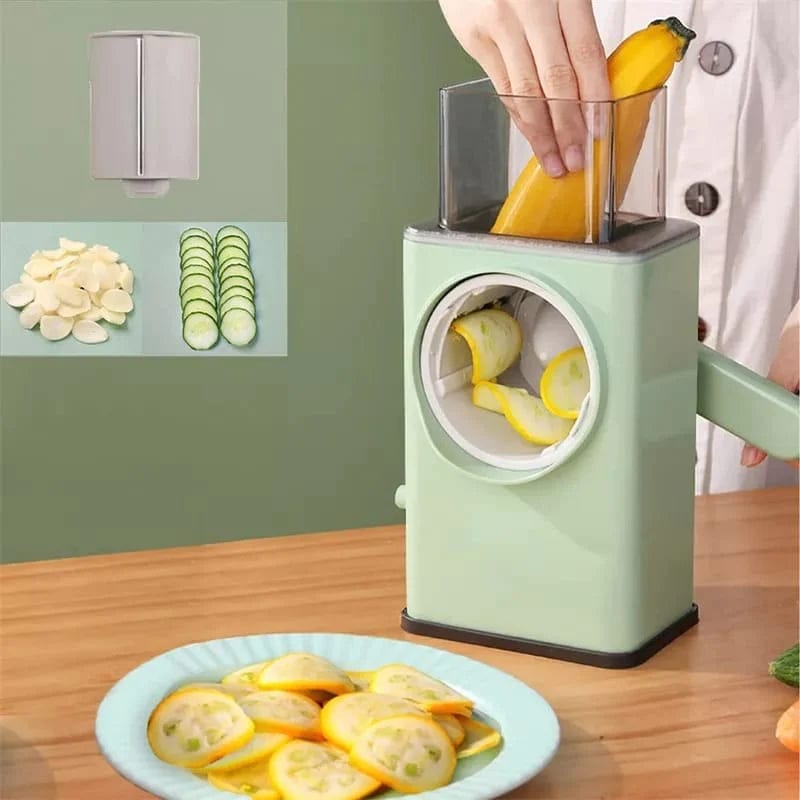 Multifunctional Vegetable Slicer Cutter Chopper | Manual Kitchen Food Chopper - Kitchen Appliance Designed For Food Preparation And Daily Cooking Routine - Detail View 3