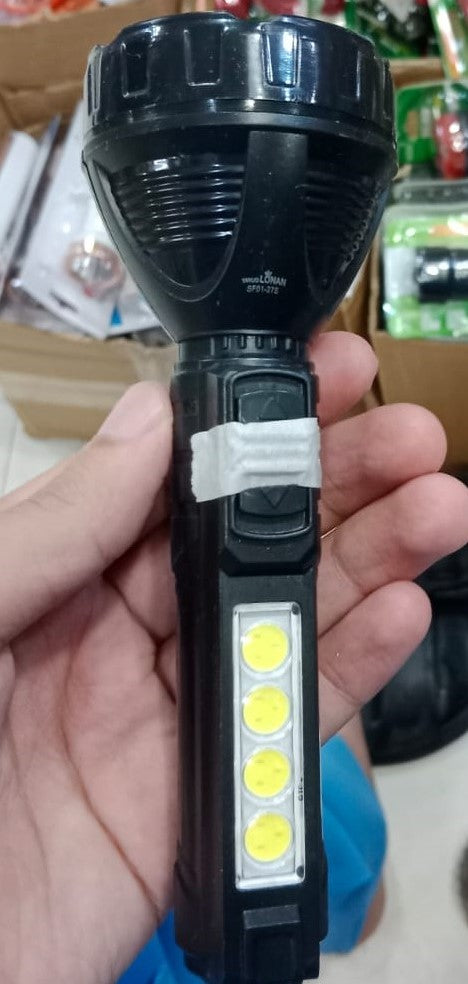 Multi-Functional Solar Rechargeable LED Handheld Flashlight - Lighting Product Designed For Illumination And Daily Lighting Routine - Detail View 4