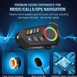 K06A Motorcycle Helmet Bluetooth Headset – BT 6.0 Wireless Earphone with CVC Intelligent Noise Reduction, IP67 Waterproof, 800mAh Battery & Type-C Fast Charging - Detail View 4