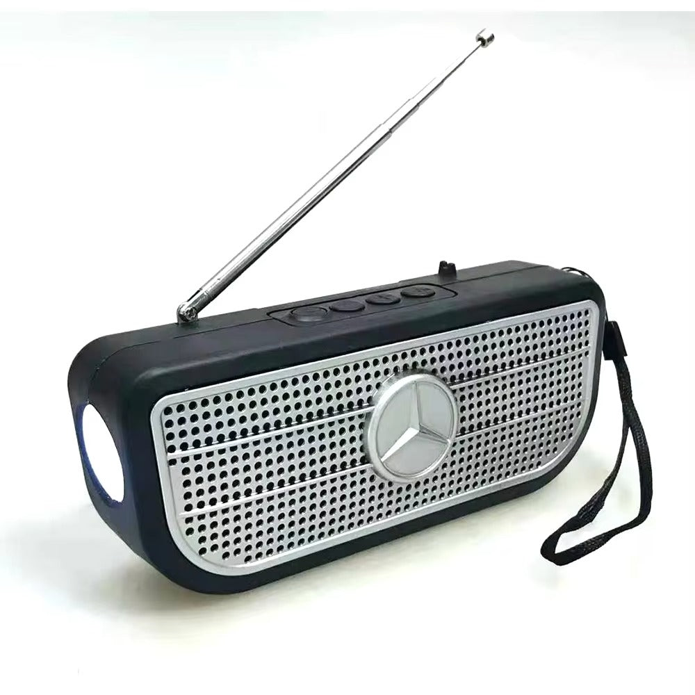 Portable Solar Rechargeable Radio With USB Charging Cable For Outdoor Use - Main Product View
