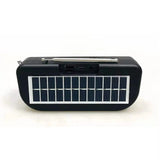 Portable Solar Rechargeable Radio With USB Charging Cable For Outdoor Use - Detail View 2