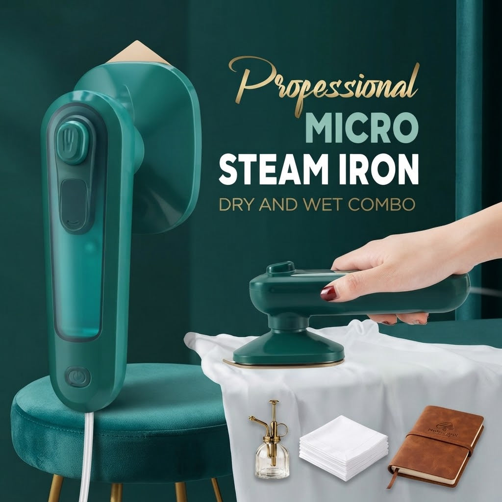 Portable Dry Iron With Spray Handheld Garment Press Travel Iron Appliance - 1000W - Main Product View