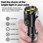 Powerful 3 LED Super Bright Mini Flashlight Rechargeable Portable Torch