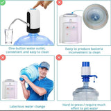 Electric Water Dispenser Portable Automatic Electric Water Pump Drinking Bottle Switch USB Rechargeable Water Pump Machine - Detail View 2