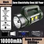 Solar Searchlight flashlight rechargeable heavyduty original flashlight waterproof Search light long range Handheld Flashlight Spotlight Portable Lantern cob light led flashlight heavy duty torch light powerful japan original emergency light torchlight