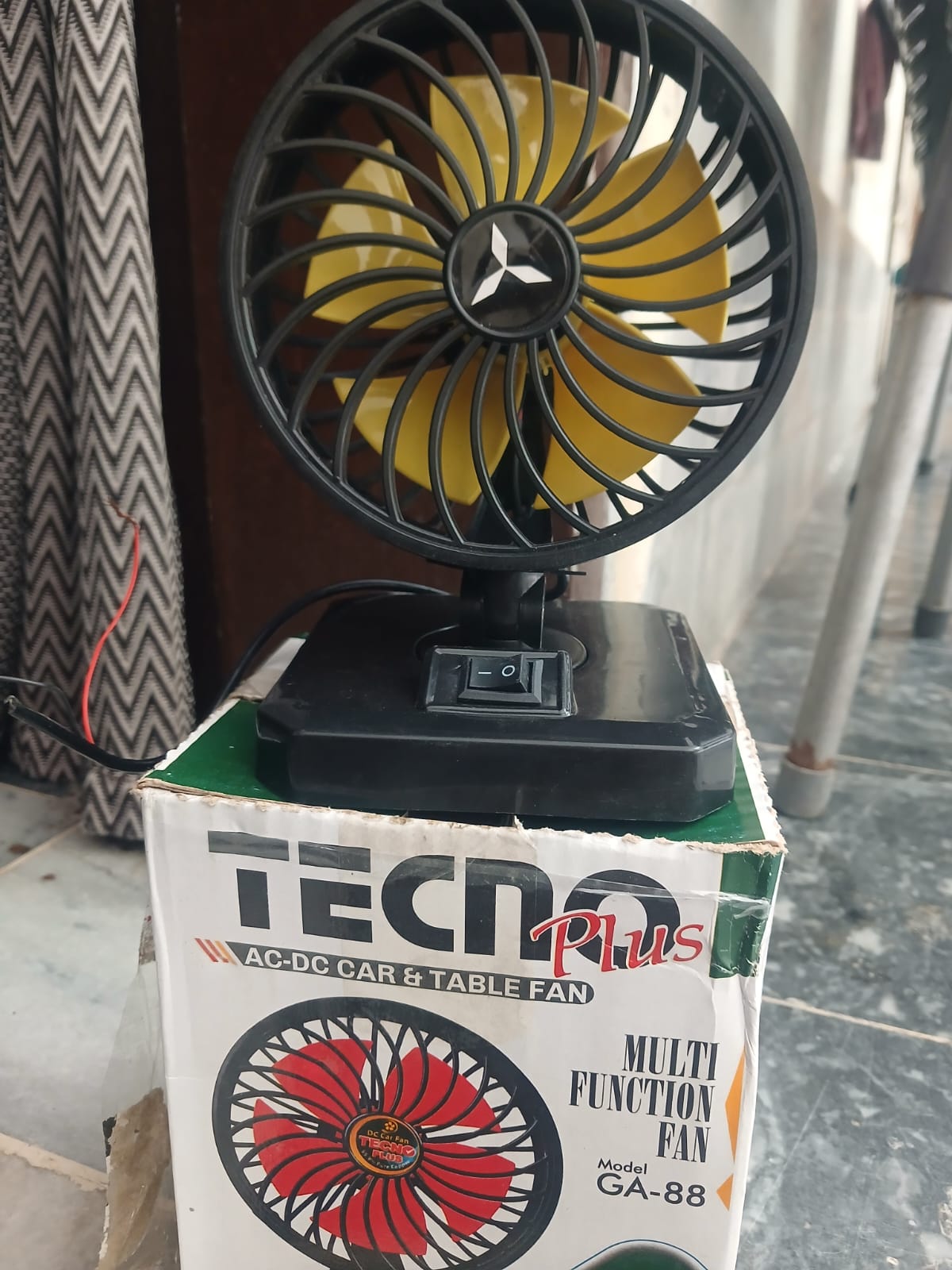 Tecno Plus DC Car Fan - 12V High Speed Powerful Cooling Single Fan for Cars, Vans & Trucks - 360 Degree Adjustable Mini Electric Car Cooler - Dashboard Summer Cooling Single Fan - Detail View 4