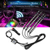 RGB Atmosphere Light for Cars & Bikes | 48 LED Bluetooth Interior Ambient Lighting Kit