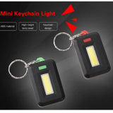 Mini COB LED Keychain Flashlight 3 Modes | Portable Rechargeable Keychain Torch | Emergency Pocket Light (Random Color) - Detail View 3