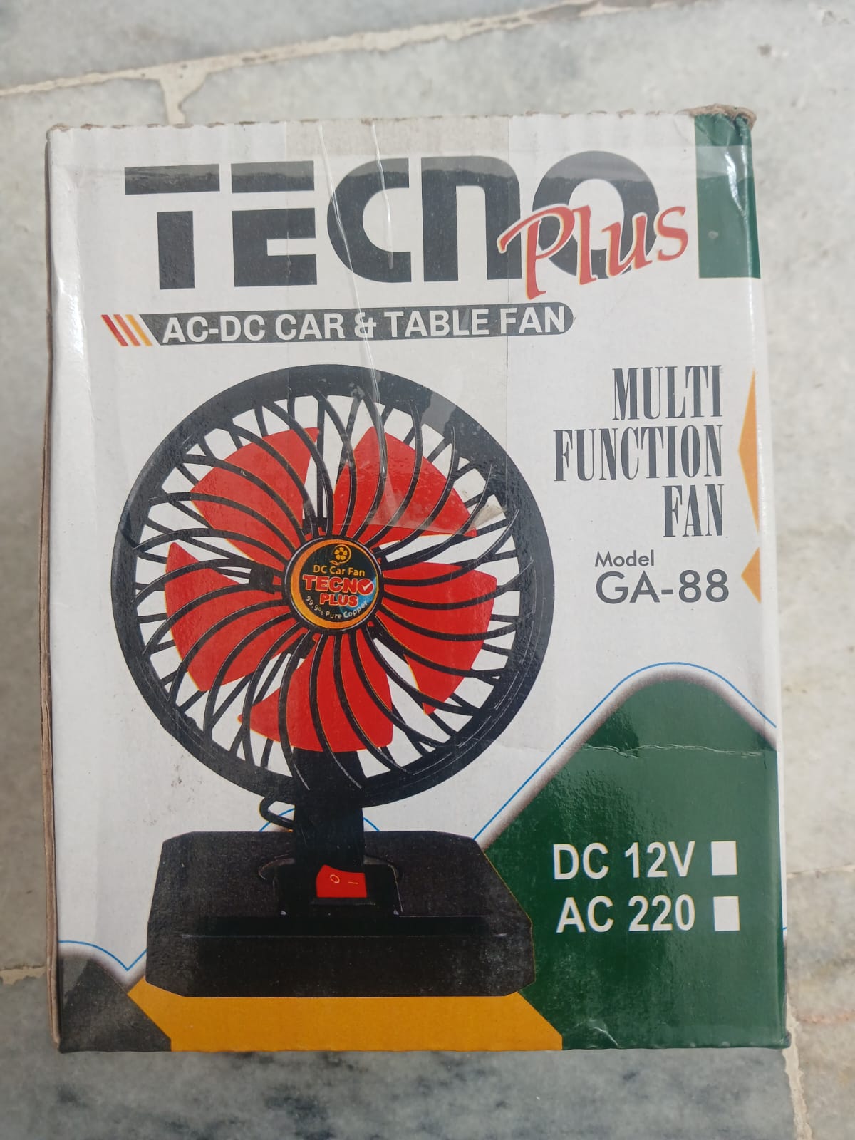 Tecno Plus DC Car Fan - 12V High Speed Powerful Cooling Single Fan for Cars, Vans & Trucks - 360 Degree Adjustable Mini Electric Car Cooler - Dashboard Summer Cooling Single Fan - Detail View 3