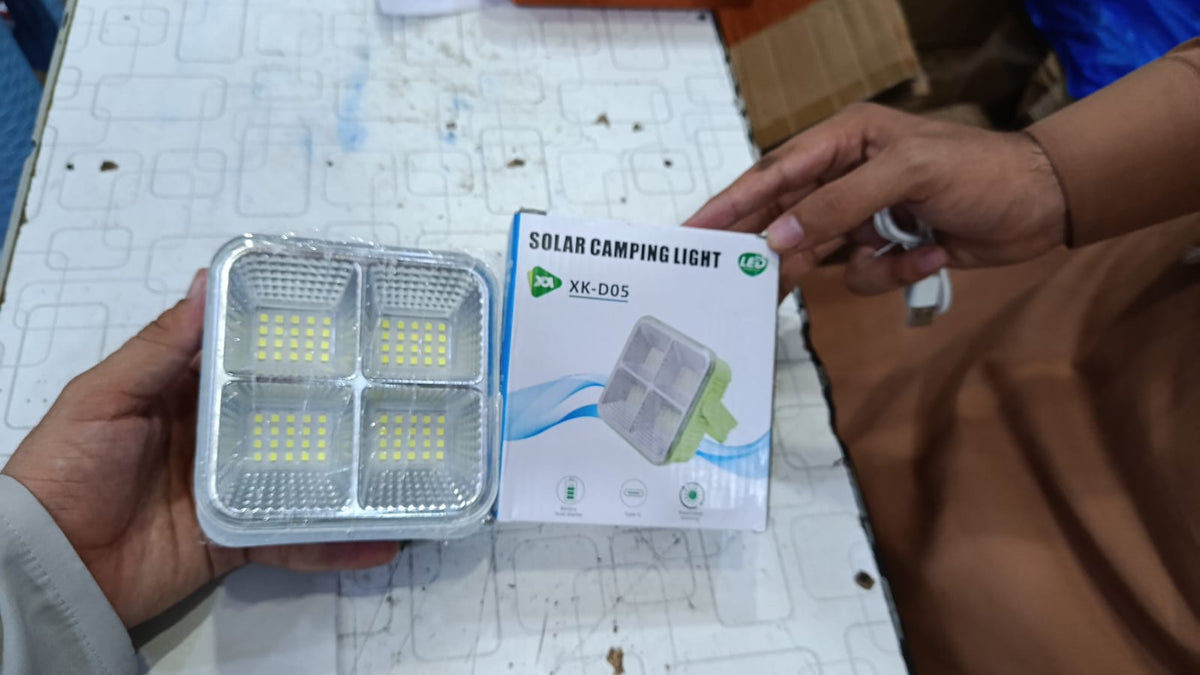 Solar Camping Light XK-D05 – Rechargeable Portable LED Emergency Light - Detail View 3