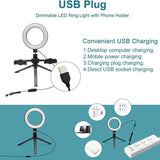 Multi Position Ring Light Dual Mobile Clip Ring Light, Live Broadcasting Bracket Fill Selfie Ring Light Phone Clamp Fill Lights Supplies Stabilizer Clip Phone Bracket - Detail View 4