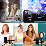Multi Position Ring Light Dual Mobile Clip Ring Light, Live Broadcasting Bracket Fill Selfie Ring Light Phone Clamp Fill Lights Supplies Stabilizer Clip Phone Bracket - Detail View 8