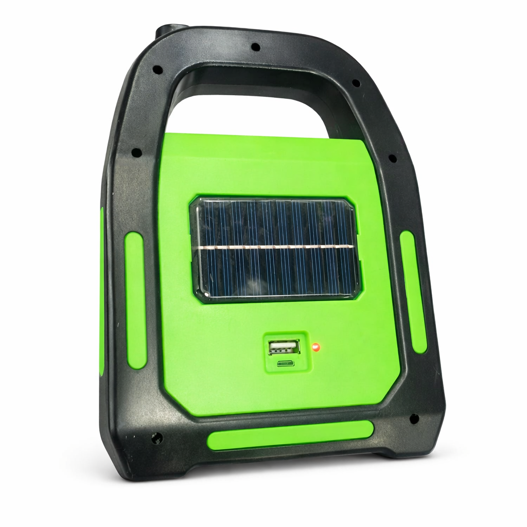 Portable Solar LED Flood Light Emergency Work Light With Carry Handle - Main Product View