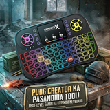 Mini Wireless Mobile PUBG Keyboard + bluetooth Touchpad 7 Color Backlit Light 2.4ghz Rechargeable with Nokia Bettery - Detail View 3