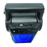 KBroad KTS-1706 Portable Wireless Bluetooth Speaker with FM Radio, Solar Charging, and LED Flashlight - Detail View 3