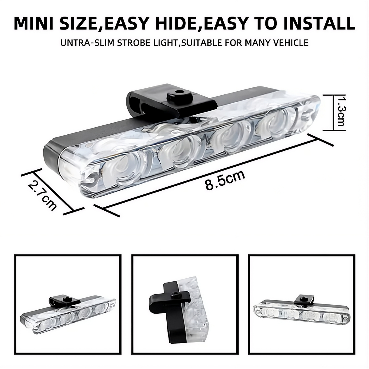 Remote Control Flasher For Bikes & Cars Car Grill Flasher 4 Pcs 16 leds - Detail View 5