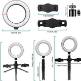Multi Position Ring Light Dual Mobile Clip Ring Light, Live Broadcasting Bracket Fill Selfie Ring Light Phone Clamp Fill Lights Supplies Stabilizer Clip Phone Bracket - Detail View 7