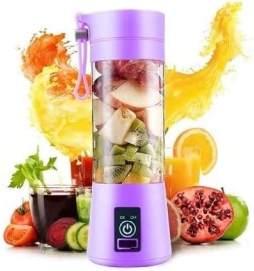 Portable Mini 6 Blade Juicer Blender | Outdoor Juicing Cup (380Ml) - Kitchen Product Designed For Juice Preparation And Daily Beverage Routine Rechargeable [Random Color] - Main Product View