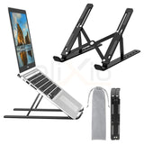 Premium Plastic Laptop Stand – Lightweight & Durable Foldable Laptop Holder, Ergonomic Desk Stand for Laptop, Notebook & MacBook Random Color - Main Product View