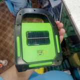 Portable Solar LED Flood Light Emergency Work Light With Carry Handle - Detail View 3