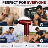 Professional Massager Gun With 4 Massage Heads Durable Portable Powerful Practical Choice For Muscle Relief Relaxation And Recovery | Random Color - Detail View 5