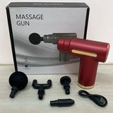 Professional Massager Gun With 4 Massage Heads Durable Portable Powerful Practical Choice For Muscle Relief Relaxation And Recovery | Random Color - Detail View 8