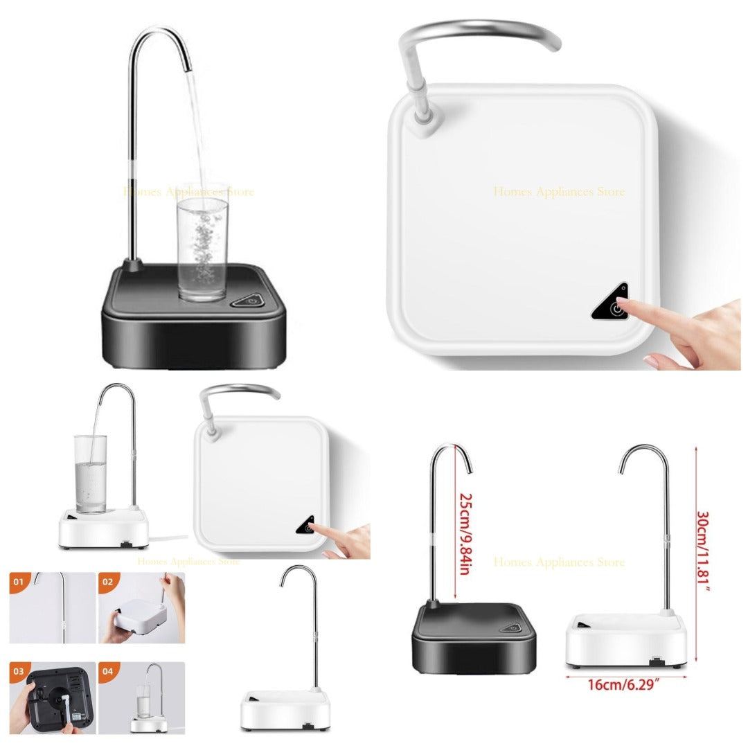 Rechargeable Water Tap Dispenser Automatic Electric Water Pump with Multiple ML Options - Main Product View