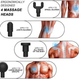 Professional Massager Gun With 4 Massage Heads Durable Portable Powerful Practical Choice For Muscle Relief Relaxation And Recovery | Random Color - Detail View 3