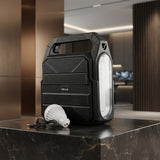 KBroad Portable Solar Power Station with LED Light & Charging Kit - Detail View 4