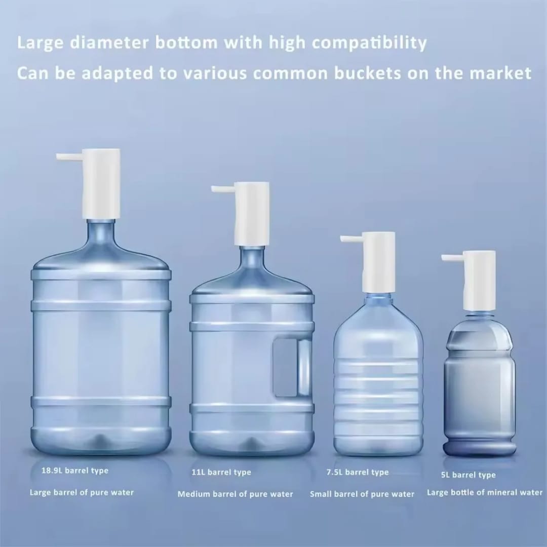 Electric Foldable USB Charging Automatic Water Pump – Portable Dual-Use Universal Bottle Dispenser Pump with One-Touch Smart Switch for Home, Office - Detail View 2