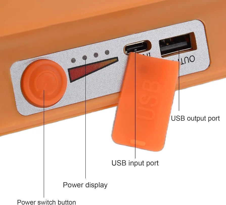 Portable 300W Solar Powered LED Work Light IP66 Waterproof - Detail View 6