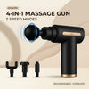 AmaniPK 4-in-1 Rechargeable Massage Gun | 5 Speed Modes