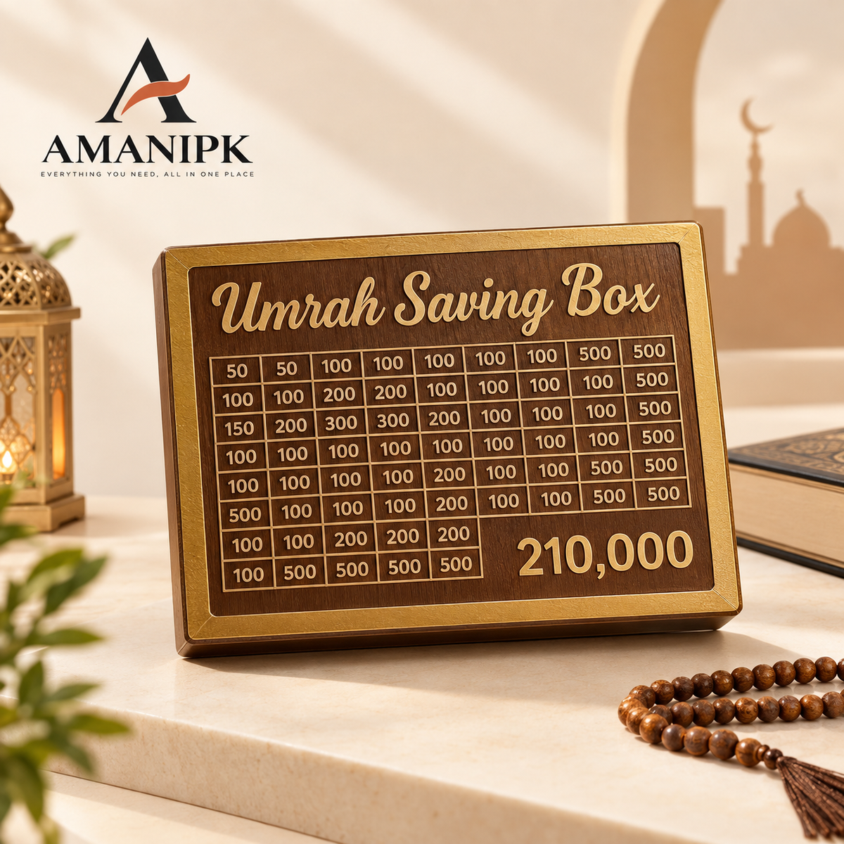 Umrah Saving Box – PKR 210,000 Savings Challenge Pakistan